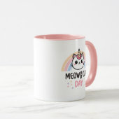 Have a "Meowgical Day" Cat Unicorn Tasse (VorderseiteRechts)