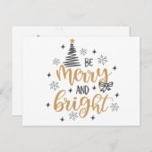 Have A Merry And Bright Christmas Postkarte (Vorne/Hinten)