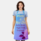 Have a Nice Day:  Better Night | Gratitude Pink Fl Schürze (Getragen)