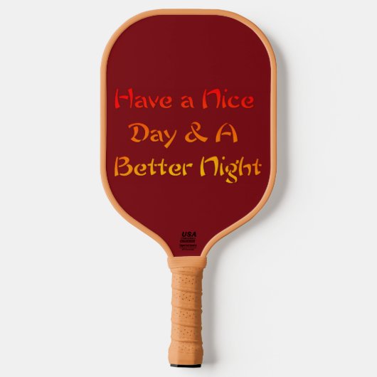 Have a Nice Day Celestial Galactic: Balanced Focus Pickleball Schläger (Rückseite)