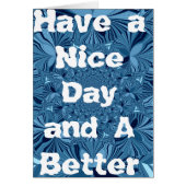 Have a Nice Day Greeting Card Vertical Template (Vorne)