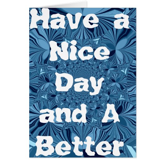 Have a Nice Day Greeting Card Vertical Template (Vorne)