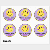 Have a Nice Day Smiley Face Cute Round Sticker (Blatt)
