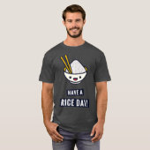 Have A Rice Day  Funny Japanese Food Pun Premium T-Shirt (Vorne ganz)