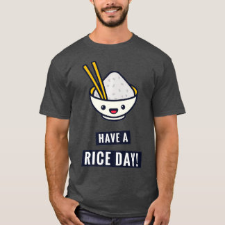 Have A Rice Day Funny Japanese Food Pun Premium T-Shirt