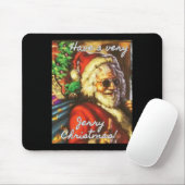 Have A Very Jerry Christmas Garcia Santa Holiday  Mousepad (Mit Mouse)
