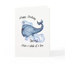Have a Whale of a Time Birthday Card