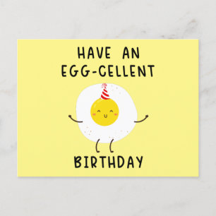 have an eggcells birthday funny birthday postkarte