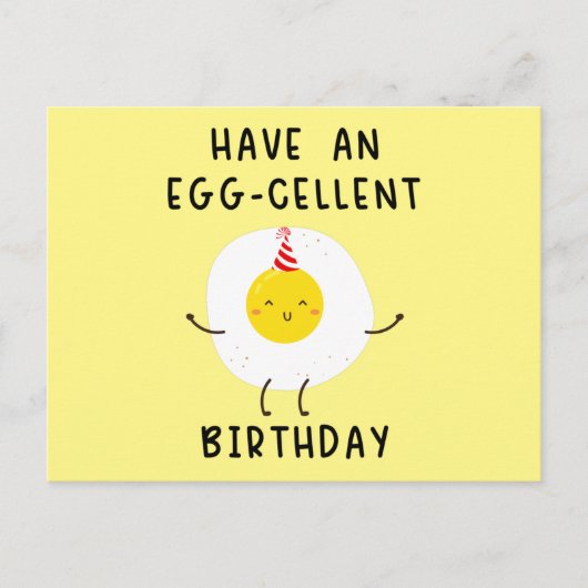 have an eggcells birthday funny birthday postkarte (Vorderseite)