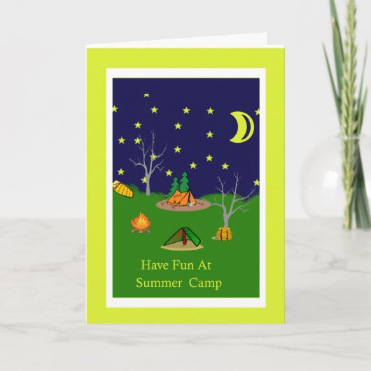 Have Fun At Summer Camp Card Karte (Vorderseite)