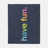 Have fun fleecedecke (Vorderseite)