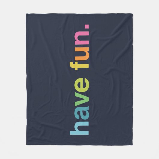 Have fun fleecedecke (Vorderseite)