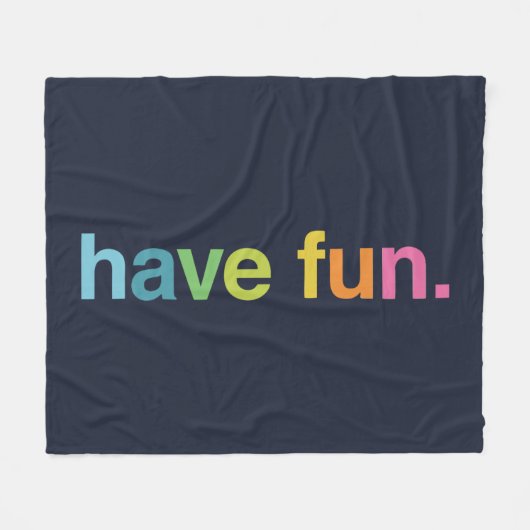 Have fun fleecedecke (Vorderseite (Horizontal))
