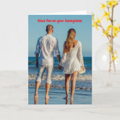 Have fun on your honeymoon. karte (Gelbe Blume)