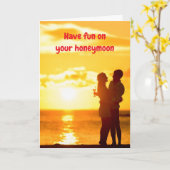 Have fun on your honeymoon. karte (Gelbe Blume)