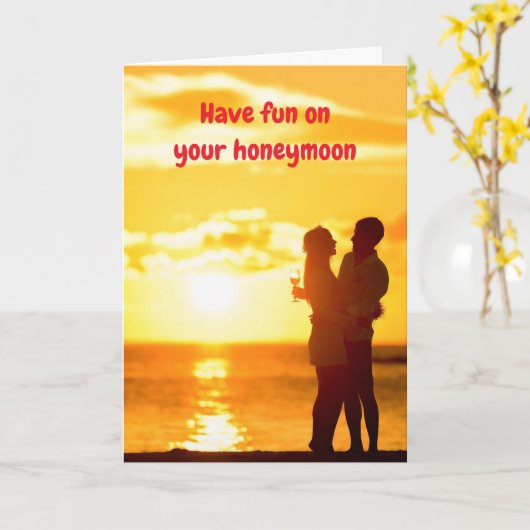 Have fun on your honeymoon. karte (Gelbe Blume)