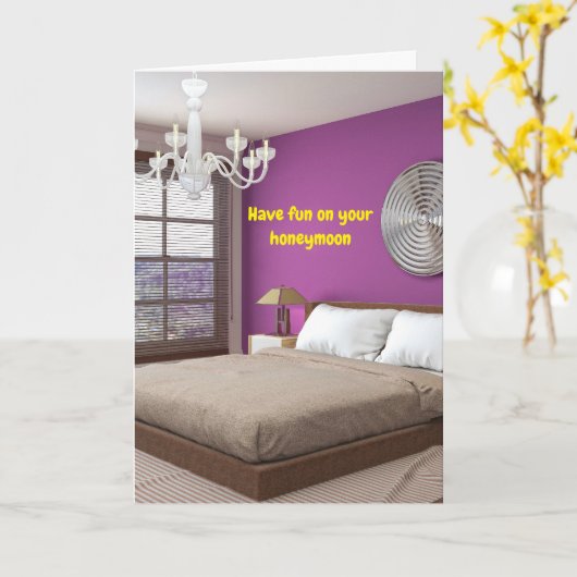 Have fun on your honeymoon. karte (Gelbe Blume)