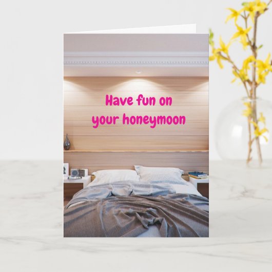 Have fun on your honeymoon. karte (Gelbe Blume)