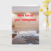 Have fun on your honeymoon. karte (Gelbe Blume)