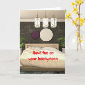 Have fun on your honeymoon. karte (Gelbe Blume)