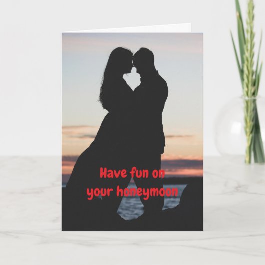 Have fun on your honeymoon. karte (Vorderseite)