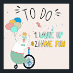 Have fun!!! poster<br><div class="desc">Cude  bear with bicycle & balloons for  kids and grown ups.</div>