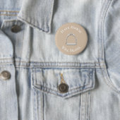 "Have Horse Will Travel" Englisch Stirrup Beige Button (Beispiel)