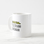 Have no fear, The Boss is Here Kaffeetasse (Vorderseite Links)