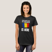 Have No Fear The Romanian Is Here Romania Flag Pri T-Shirt (Vorne ganz)