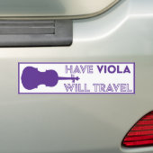Have Viola will Travel Autoaufkleber (Auf Auto)