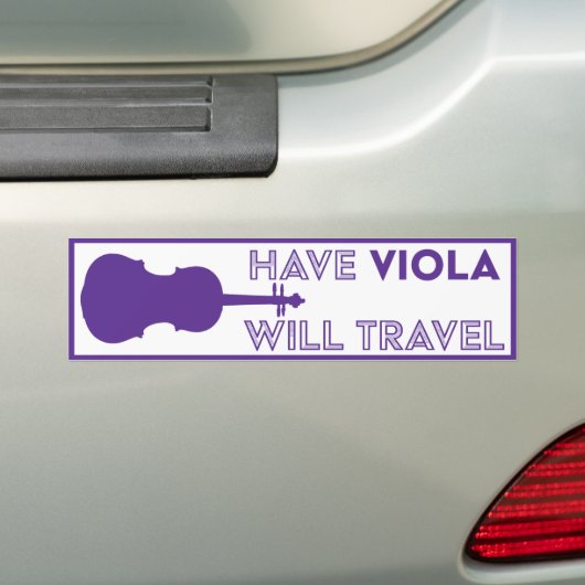 Have Viola will Travel Autoaufkleber (Auf Auto)