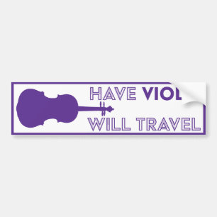 Have Viola will Travel Autoaufkleber