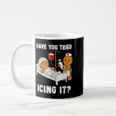Have You Tried Icing It Christmas Icu Nurse Ginger Kaffeetasse (Links)