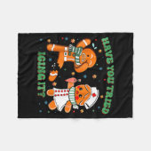 Have You Tried Icing It Funny Gingerbread Rn Nurse Fleecedecke (Vorderseite (Horizontal))