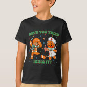 Have You Tried Icing It Funny Gingerbread Rn Nurse T-Shirt (Vorderseite)
