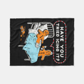 Have You Tried Icing It Gingerbread Nurse Christma Fleecedecke (Vorderseite (Horizontal))