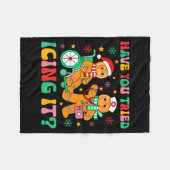 Have You Tried Icing It Gingerbread Nurse Christma Fleecedecke (Vorderseite (Horizontal))