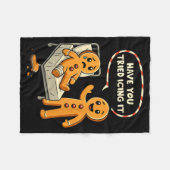 Have You Tried Icing It Gingerbread Nurse Christma Fleecedecke (Vorderseite (Horizontal))