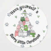 Have yourself a furry little Christmas Labels Etiketten (Design 1)