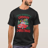 Have Yourself A Groovy A Little Christmas Truck Fl T-Shirt (Vorderseite)