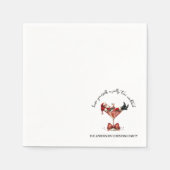 Have Yourself A Jolly Tini Cocktail Christmas Serviette (Vorderseite)