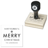 Have Yourself A Merry Christmas Personalized Gummistempel (Stempel)