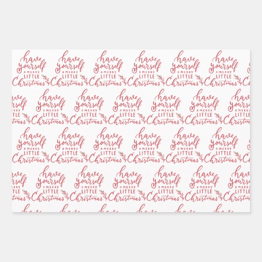 Have Yourself a Merry Little Christmas Holiday  Geschenkpapier Set (Vorderseite 3)