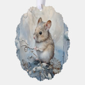 Have Yourself A Merry Little Christmas Mouse Ornament Karte (Links)