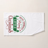 Have Yourself A Merry Little Christmas White Badhandtuch Set (Handtuch)