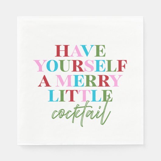 Have Yourself A Merry Little Cocktail Bachelorette Serviette (Vorderseite)