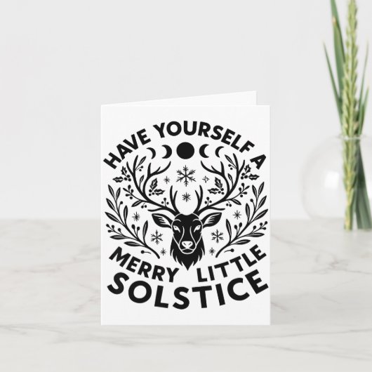 Have Yourself A Merry Little Solstice Christmas Pa Karte (Vorderseite)
