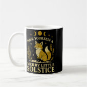 Have Yourself A Merry Little Solstice Fox Mystic Kaffeetasse (Links)