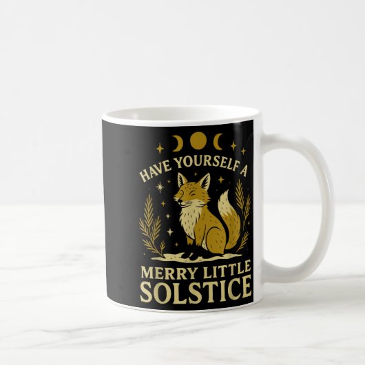 Have Yourself A Merry Little Solstice Fox Mystic Kaffeetasse (Rechts)