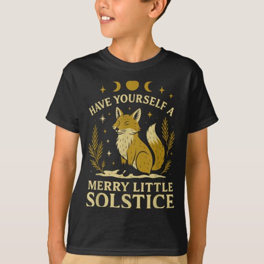 Have Yourself A Merry Little Solstice Fox Mystic T-Shirt (Vorderseite)